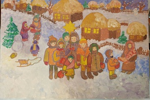 Рождественская online – выставка детского творчества начала свою работу