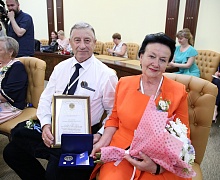 Церемония награждения медалью «За любовь и верность»