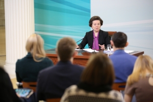 Наталья Комарова ответила на вопросы федеральных, региональных и муниципальных СМИ